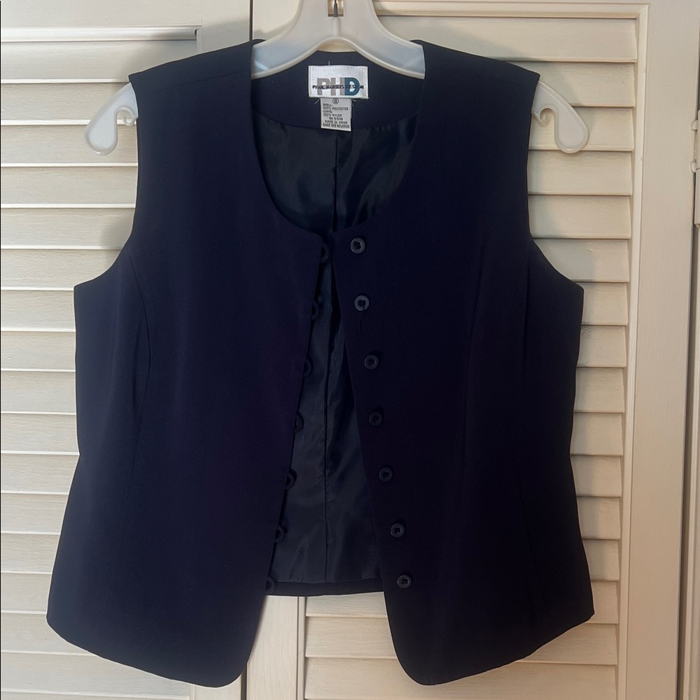 Navy Vest, Size Small